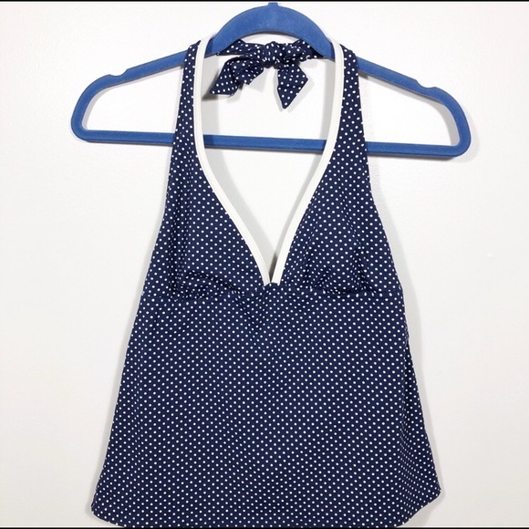 Lands' End Other - Land’s End Canvas 1963 Polka Dot Swim Top